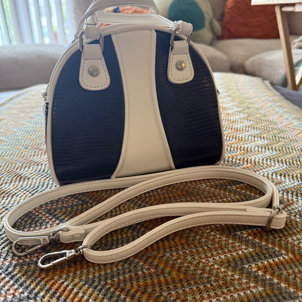 Black and White Crossbody Bag